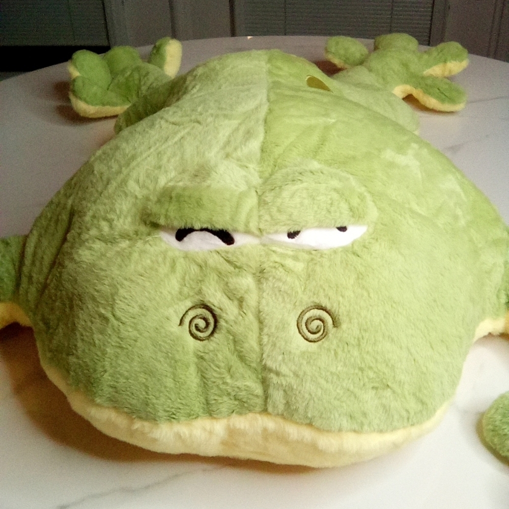 Giant Big Frog Plush Toy Stuffed Plushie, Plush 80cm Green Frog, NWOT - Picture 8 of 12